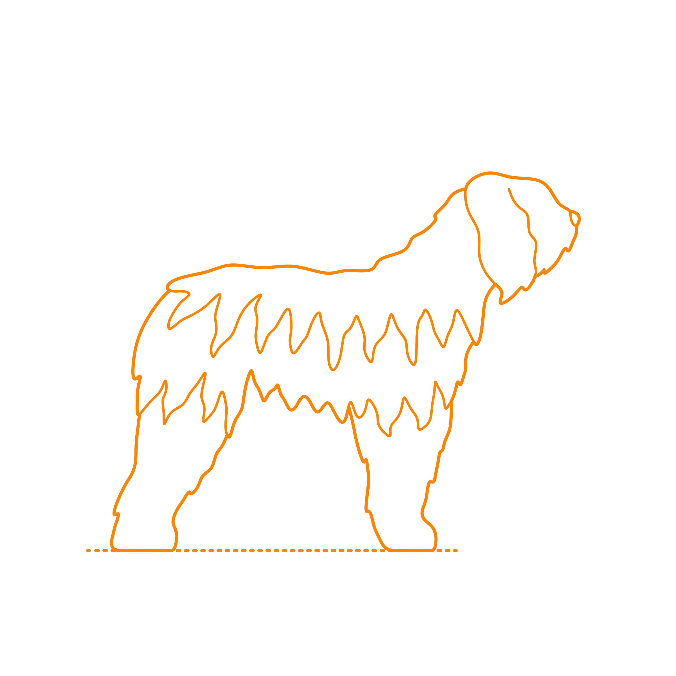 Animals Dogs Bergamasco Sheepdog Sketch Style Svg Vector Free Vectors